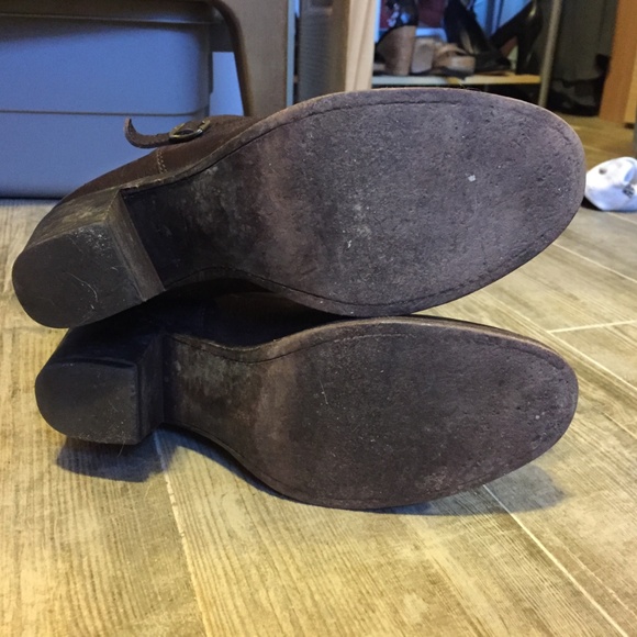 Frye size 8 Dark Brown Jane Strappy Boots - Picture 5 of 5